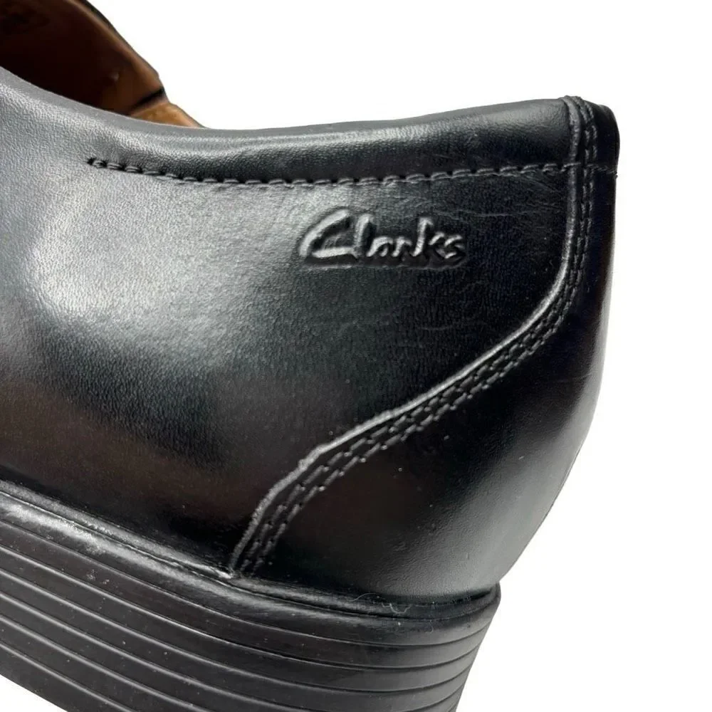 Clarks Whiddon Step Black Leather‎ Loafer Men's 11 NWOT